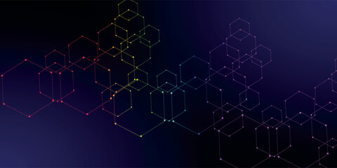 Abstract dot white blue pattern gradient texture technology background.