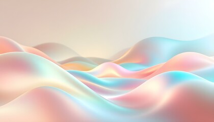 3d render abstract background. Wavy metallic texture banner, Ultraviolet wallpaper, fluid ripples. abstract background with waves. Abstract fluorescent background. Decoration for futuristic design. 