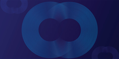 Abstract blue glowing geometric lines modern shiny blue circle lines pattern. Suit for cover, banner, brochure