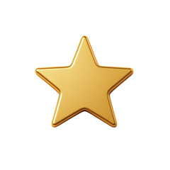 Fototapeta premium Golden star icon with shiny texture, perfect for highlighting elements