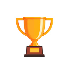 Golden trophy icon representing achievement and success