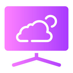 weather forecast gradient icon