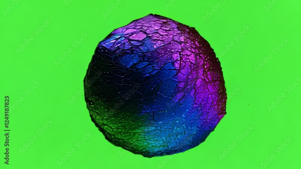 Poster the vibrant colors of the cracking material seem to pulse creating a dynamic effect against the tran