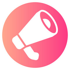 megaphone gradient icon