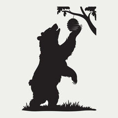 Bear Silhouette Draw Animal
