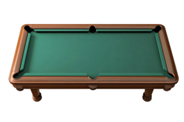 billiard table with clipping path