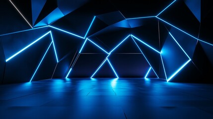 abstract background with blue lights