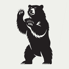 Bear Silhouette Draw Animal