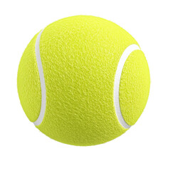 Isolated Detailed Textured Tennis Ball