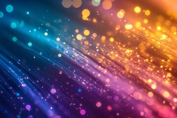 Fototapeta premium Vivid streaks of colorful light creating an abstract effect