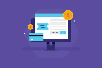 Apply discount code, eCommerce coupon code in checkout page, Coupon code for ecommerce.