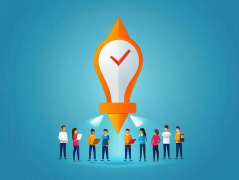 Startup accelerator program mentors guiding young entrepreneurs in decisionmaking and effective communication skills