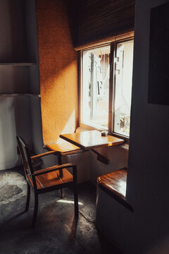 artistic cafe interior