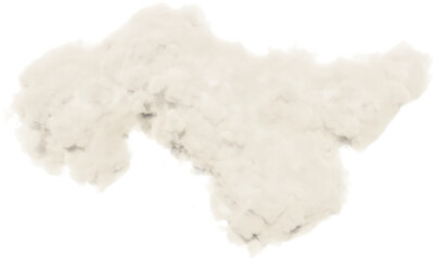 Isolated 3D render cloud PNG on transparent background