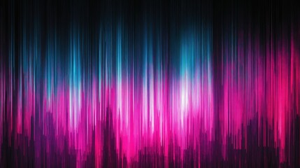 Minimalist cyan and magenta gradient streaks over a dark black background, forming a digital and tech-inspired look.