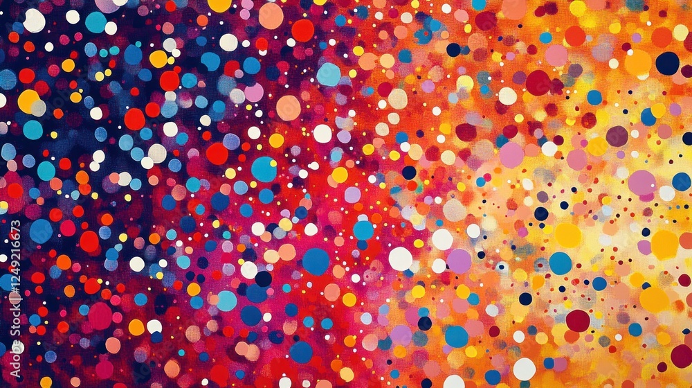 Aufkleber abstract colorful dot pattern background.