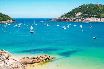 Obraz premium Summer in San Sebastián, Spain