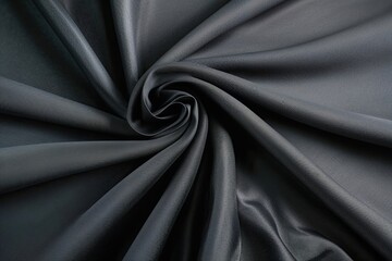 Charcoal Textile with Glide Effect and Refined Drapery Design