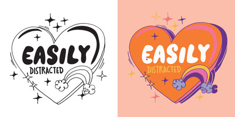 Cute hand drawn doodle lettering quote. Lettering for t-shirt design, mug print, bag print, clothes fashion. 100% hand drawn vector image. © jane55