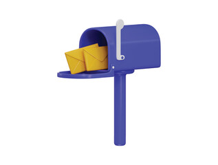 Letter Box icon 3d rendering vector illustration
