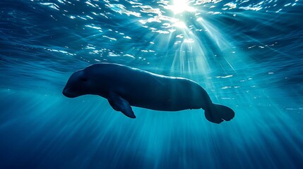 A sea cow refers to large, herbivorous marine mammals like manatees and dugongs, known for their gentle nature and slow movements. They inhabit shallow coastal waters, rivers, and estuaries, grazing o