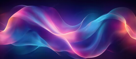 Obraz premium Abstract Flowing Light Ribbons Background