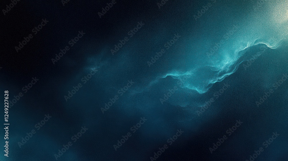 Poster teal and black abstract gradient background with soft lighting and texture