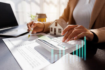 Real Estate Broker agent's signature on the contract finalized the mortgage agreement, marking a...