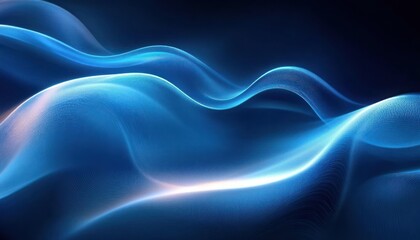 Calm Flowing Blue Abstract Background