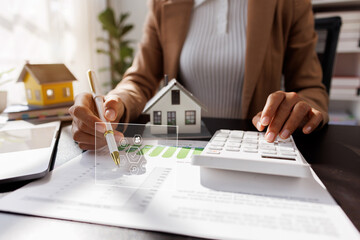 Real Estate Broker agent's signature on the contract finalized the mortgage agreement, marking a significant investment in the housing property for business purposes. Homework