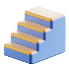 A glowing 3D spiral staircase twisting upwards into the darkness, 3D glow, staircase, surreal