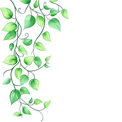 Fototapeta premium flowers and leaves in pictures illustrator2D