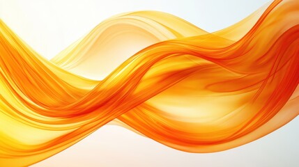 Fototapeta premium Orange fabric wave abstract background