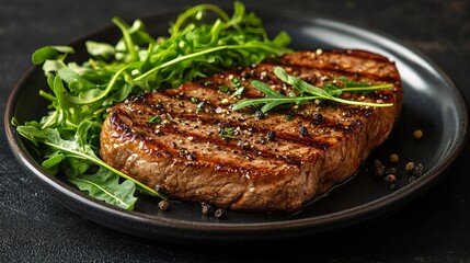 Gourmet Plate of Colorful Fresh Ingredients Artfully Arranged with Vibrant Vegetables and Succulent Proteins Evoking a Sense of Culinary Delight and Visual Appeal for Food Enthusiasts