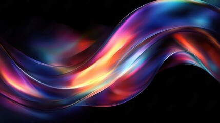 Fototapeta premium Colorful Abstract Swirling Curves Dynamic Design Bright Background