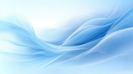 Obraz premium calm abstract blue wave background with soft diffused light and smooth texture