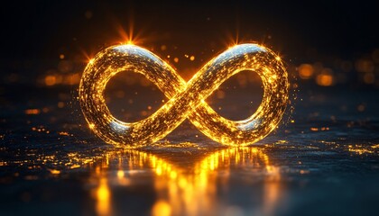 Infinity Cycle of Productivity in Business Technology Background