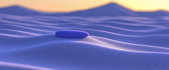 Purple pebble desert sunrise