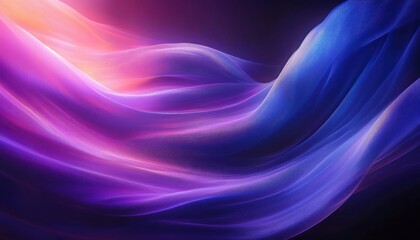 Obraz premium Abstract Neon Waves Background with Flowing Purple and Blue Gradient Light