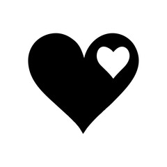 heart logo vector cute simple