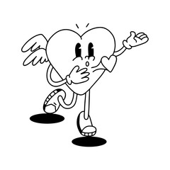 heart logo vector cute simple