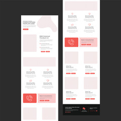 Editable Multipurpose Business B2B Newsletter email marketing template l Landing Page Layout l Consultation Medical Healthcare Wellness Service