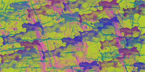 Vector seamless pattern with ink blots and brush strokes. Colorful creative artistic background in pastel colors. Abstract light Purple, Pink vector natural grunge texture colorful explosion.