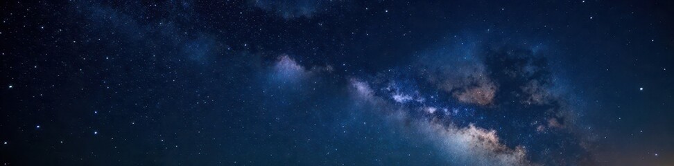 Fototapeta premium Vast, inky black sky; countless twinkling stars , sky, void, cosmos