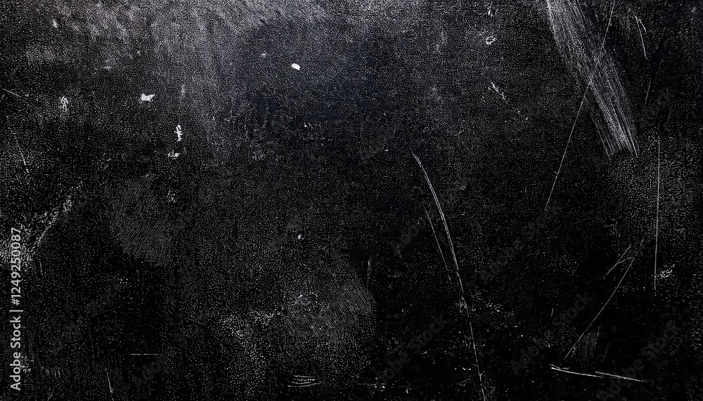 Poster textured black scratched surface with abstract grunge pattern for background, overlays, and industri