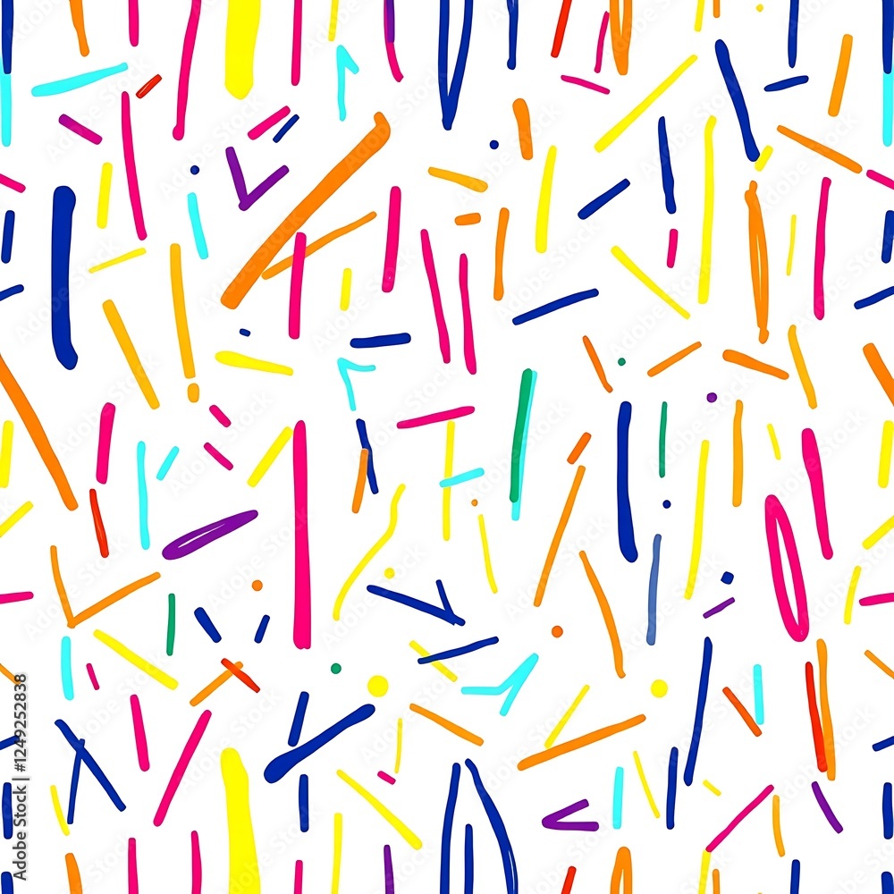 Poster colorful abstract lines pattern: a dynamic, vibrant, and playful pattern featuring a multitude of co