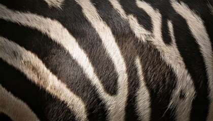 Striking patterns of a zebra's fur captured in natural light