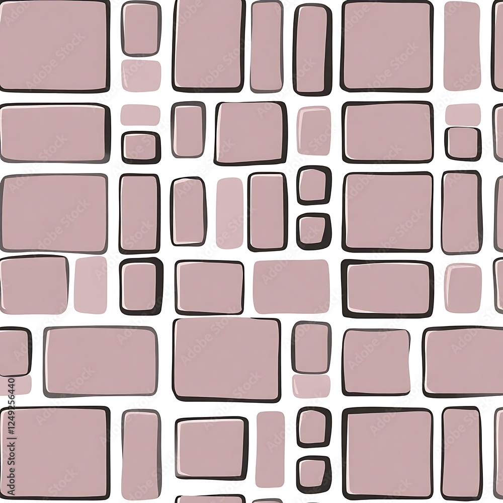 Aufkleber abstract geometric pattern: this seamless pattern features a harmonious arrangement of various-sized