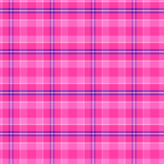 Plaid repeat pattern in purple pink.Colorful gingham checkered tartan seamless pattern.Geometric graphic vector illustration background design for fabric and print.