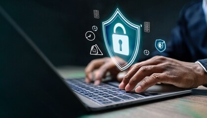 Cyber insurance concept. Insurance that protects your organization from cyber threats.